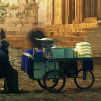 motion around a food cart