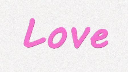 Pink Love - white, love, pink, text