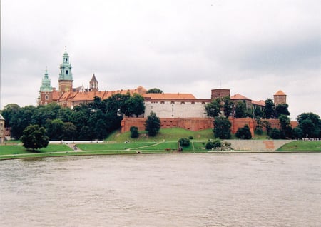 Wawel Castle & River Vistula - cracow, poland, krakow, castles