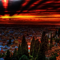 Red City Skyscape