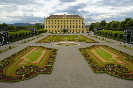 Castle garden - austria, garden, castle, public