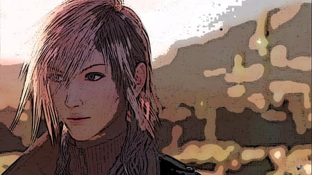 Lightning ( The Comic ) - photoshop, lightning, bonouchiha, final fantasy, final fantasy 13