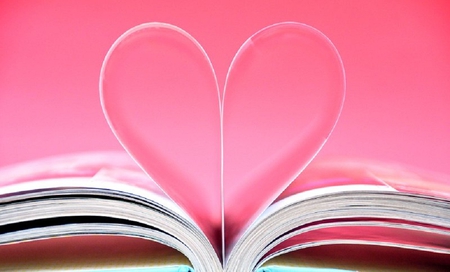 With Love to You - valentines, book, pink, heart