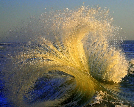 Waves - water, nature, splash, ocean, wave