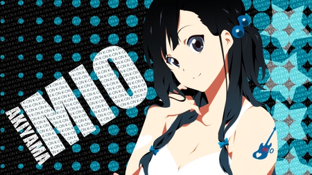 Mio Akiyama - akiyama, girl, hair, music, black, mio, k-on, anime, cute