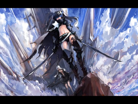 black rock shooter - anime, cute, girl, mato