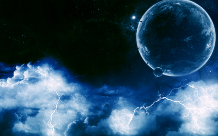 Lightning & Thunder - nice, sky, wonderful, weather, storm, amazing, pretty, cloud, clouds, thunder, planet, earth, moon, skyphoenixx1, stars, planets, light, night, lightning and thunder, flash, stunning, abstract, star, beautiful, lightning, awesome, disaster, fantastic