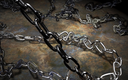 Chain of Life - cgi, metal, fantasy, chain