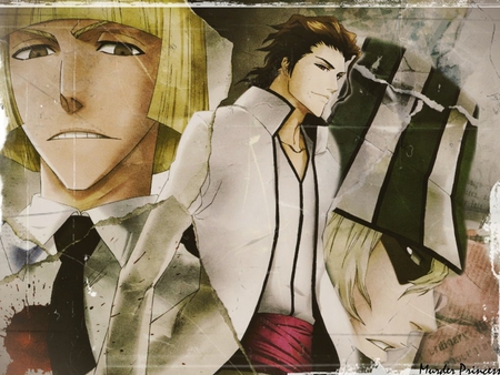 3 Former Captains - captains, anime, hollows, bleach