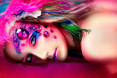 Fairy tales - pretty, abstract, make up, photography, fashion, dress, girl, lovely, photo, dark, fantasy