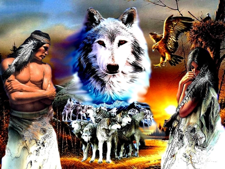 INDIAN - nature, 2012, wolf, wolfs, indian, mountains, natures, mountain