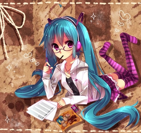 Miku - uleq, anime, vocaloid, miku