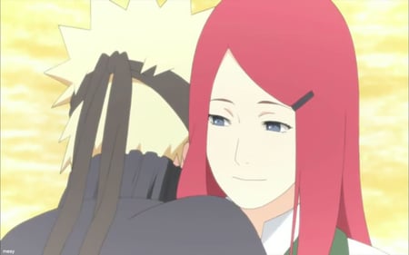 Naruto and his mother - anime, kids, kushina, narutos family, mesy, kushina uzamaki, shinobi, red hair, manga, ninja, konoha, narutos parents, naruto shippuden, naruto, shonen, mother