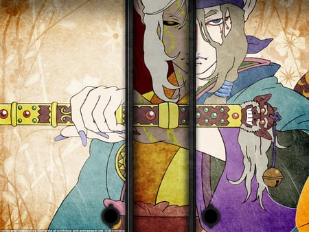 Two Side - mononoke, facial mark, sword, kusuriuri, ayakashi