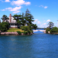 House in an island