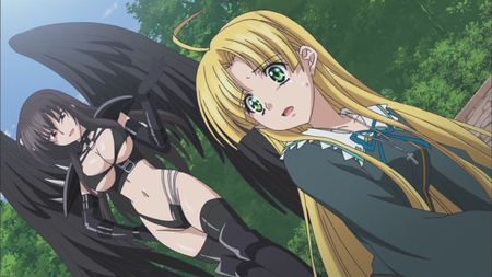 Fallen Angel and Asia - anime, dxd, high, school