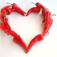 Heart With Hot Peppers