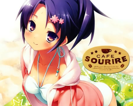 Cafe Sourire - smile, anime, hot, girl, cute, sexy