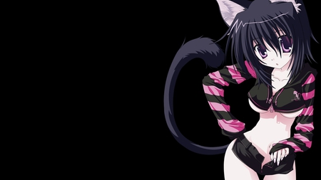 Anime Cat girl - girl, anime, tail, cat