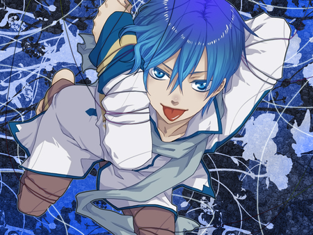 Kaito - barefoot, vocaloid, kaito, blue hair