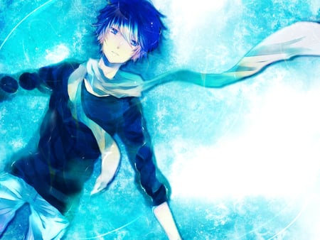 Vocaloid Kaito - vocaloid, scarf, kaito, blue hair