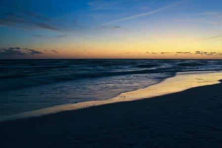 Beach Sunset - pretty, nice, lovely, beach, sunset