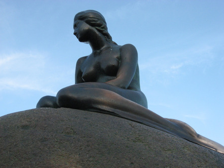 mermaid copenhagen - mermaid, water, denmark, copenhagen, art