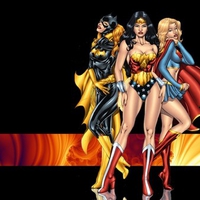 Bat Girl, Wonder Woman, Super Girl