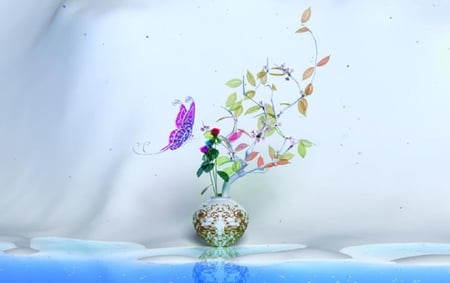 still life - nice, butterfly, abstract, photography, flowers, photo, cute, vase