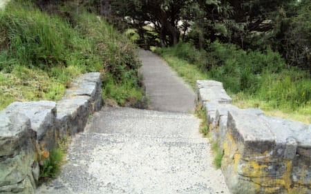 Path to the beach - path, stairs, trail, beach, sand