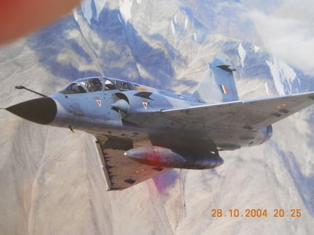 Mirage 2000. - fighter, mirage, mountains, fly