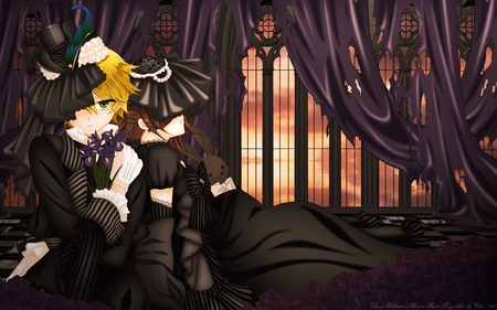 Pandora Hearts - woman, sexy, hot, girl, victorian, drawing, painting, cgi, hearts, art, pandora, pretty, beautiful, anime, digital