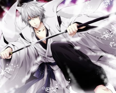 Miketsukami Soushi - male, oriental clothes, soushi, inu, fox, ayakashi, inuxboku, sword