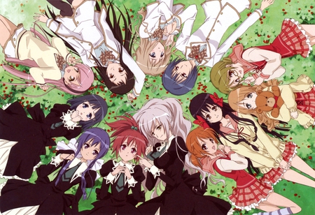 Strawberry Panic - girls, short hair, anime, straberry panic, cute, long hair, yuri