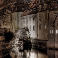 Misty Midnight View-Charles Bridge, Prague