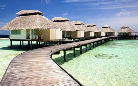 Beach Huts - huts, picture, beach, beautiful