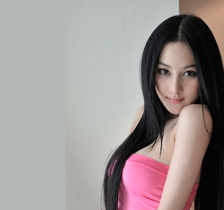 Hi - woman, pretty, girl, female, beautiful, long hair, asian, zhangxinyu