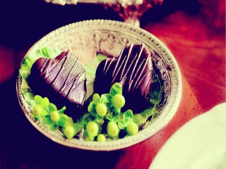 Chocolate Heart Cookies - cookies, chocolate, love, heart