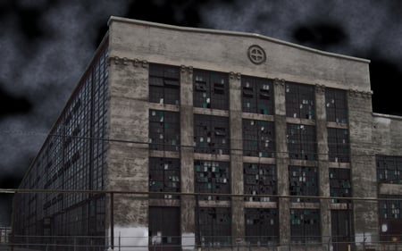 Abandoned Train Station - train, ghost, night, dark, building, station