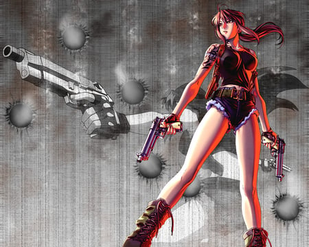 Revy - anime, black lagoon, revy, girl