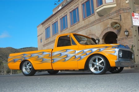 Yellow Classic - old school, bowtie, truck, gm