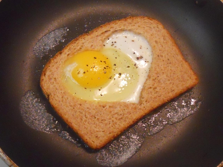 Love Breakfast - eggs, heart, breakfast, food, love