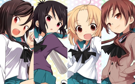 A channel - tooru, a channel, run, yuko, nagisa, friends