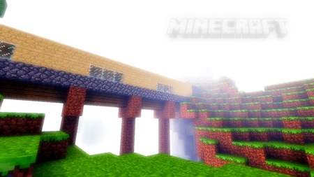 Minecraft Bridge - 8bit, games, minecraft, brigde