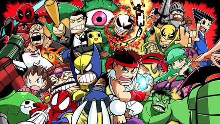 Marvel vs Capcom - fan art, capcom, fighting game, marvel