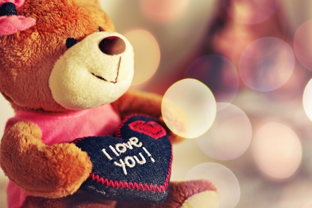 I Love You - love, bear, soft, heart, photography, lovely, i love you, romantic, pink, vintage, romance, teddy bear, teddy, cute, retro