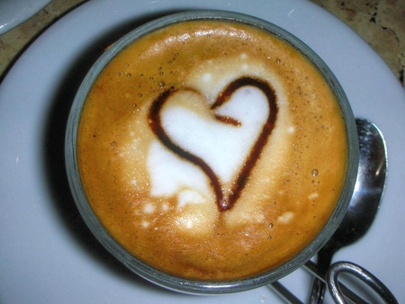 Coffee Love - love, coffe, drink, heart