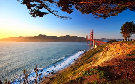 San Francisco bay - gate, splendor, landscape, francisco, colors, ocean, nature, san, view, golden, bridge, bay