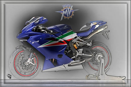 MV F4 Frecce - motorcycle, commemorative, mv, frecce tricolori