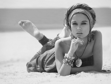 ORIENTAL STYLE - sunny, summer, beach, photography, fashion, sea, moods, style, oriental, bw, atmosphere